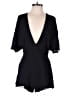TOBI 100% Rayon Solid Black Romper Size M - photo 1