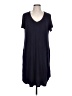 Acting Pro Solid Blue Casual Dress Size L - photo 1