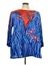Bob Mackie Blue 3/4 Sleeve Blouse Size 3X - photo 1