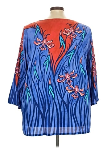 Bob Mackie 3/4 Sleeve Blouse (view 2)