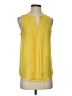 41Hawthorn 100% Polyester Solid Yellow Sleeveless Blouse Size S - photo 1