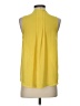 41Hawthorn 100% Polyester Solid Yellow Sleeveless Blouse Size S - photo 2