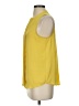 41Hawthorn 100% Polyester Solid Yellow Sleeveless Blouse Size S - photo 5
