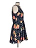 Maison Jules Tropical Blue Casual Dress Size L - photo 4
