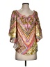 Hale Bob Pink Short Sleeve Blouse Size S - photo 1