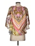 Hale Bob Pink Short Sleeve Blouse Size S - photo 2