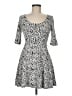 Candie's Print Gray Casual Dress Size M - photo 1