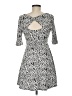 Candie's Print Gray Casual Dress Size M - photo 2