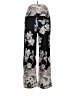 White Mark Paisley Black Casual Pants Size XL - photo 1