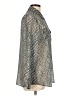 Worth New York 100% Polyester Chevron-herringbone Silver Long Sleeve Blouse Size 10 - photo 4