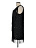 Unbranded 100% Polyester Stars Black Cocktail Dress Size L - photo 5