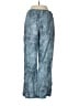 Dissh 100% Linen Tie-dye Blue Linen Pants Size 8 - photo 2
