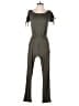 Derek Heart Solid Green Jumpsuit Size M - photo 1