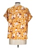 AUW Orange Yellow Short Sleeve Blouse Size L - photo 2