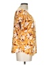 AUW Orange Yellow Short Sleeve Blouse Size L - photo 4