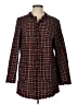 CATHERINE Catherine Malandrino Tweed Burgundy Coat Size L - photo 1