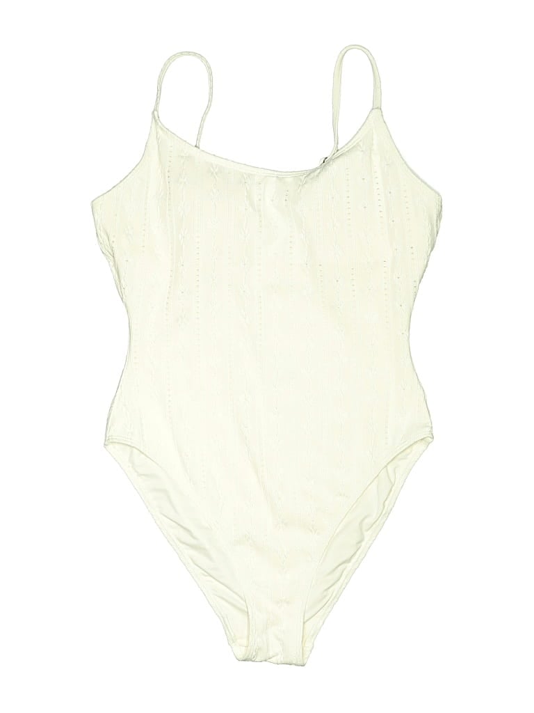 Pre-owned Andie One Piece Swimsuit In Ivory