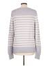 Ann Taylor Stripes Gray Pullover Sweater Size L - photo 2