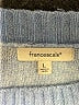 Francesca's Floral Blue Pullover Sweater Size L - photo 7