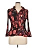 Bethany Floral Burgundy 3/4 Sleeve Blouse Size 16 - photo 1