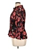 Bethany Floral Burgundy 3/4 Sleeve Blouse Size 16 - photo 5