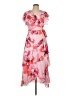 Hutch 100% Polyester Floral Pink Cocktail Dress Size L (petite) - photo 1