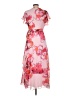 Hutch 100% Polyester Floral Pink Cocktail Dress Size L (petite) - photo 2