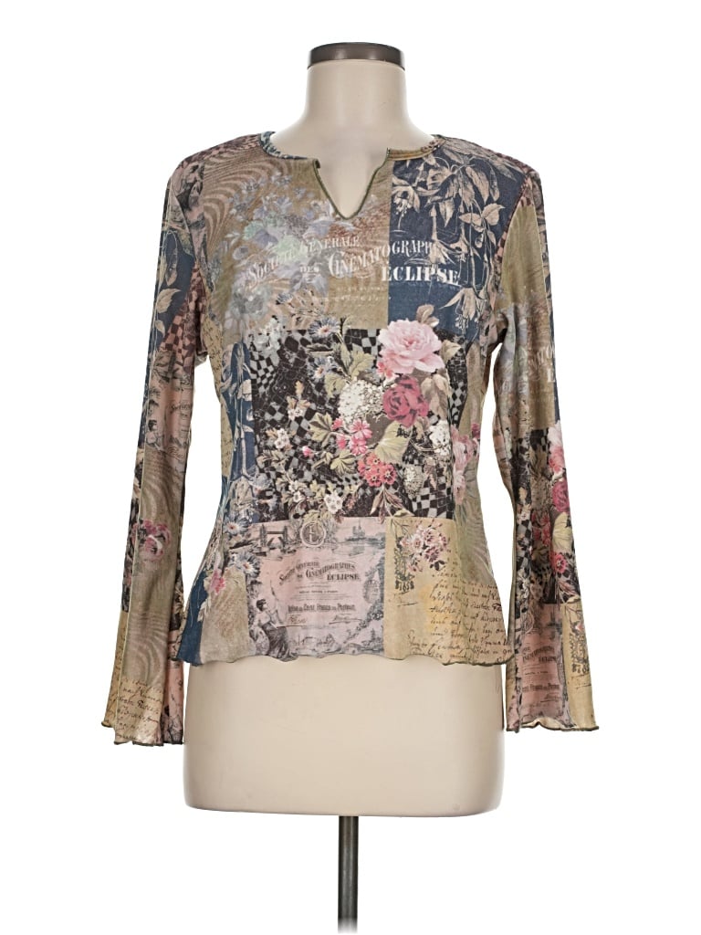 Pre-owned One World Long Sleeve T-shirt In Gold