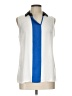 Alfani Color Block Ivory Sleeveless Blouse Size 12 (petite) - photo 1