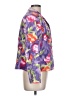 Coldwater Creek 100% Cotton Print Purple Jacket Size L (petite) - photo 4