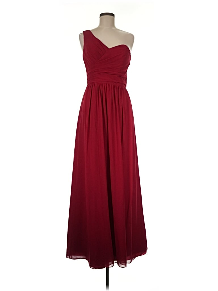 Pre-owned Bill Levkoff Cocktail Dress In Burgundy