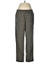 Joe Fresh 100% Polyester Print Gray Casual Pants Size M - photo 1