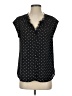 Daniel Rainn 100% Polyester Polka Dots Black Short Sleeve Blouse Size S - photo 1