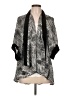 Silence and Noise 100% Polyester Black Kimono Size L - photo 1