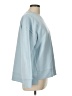 DKNY Solid Blue Sweatshirt Size L - photo 4