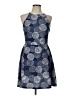 Aqua Polka Dots Blue Cocktail Dress Size L - photo 1