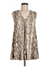 12pm by Mon Ami Silver Sleeveless Blouse Size M - photo 1
