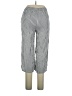 Angie 100% Rayon Stripes Gray Casual Pants Size XL - photo 2