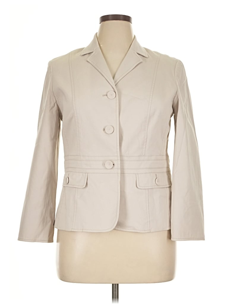 Click to view more detailed imagery on our partner's website Pre-owned Talbots Blazer Jacket In Ivory