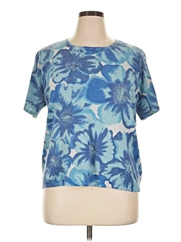 Nina Leonard Short Sleeve Top (view 1)