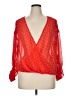 Decree Red 3/4 Sleeve Blouse Size XL - photo 1