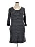 Foxcroft Graphic Multi Color Gray Casual Dress Size XL - photo 1
