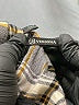 Versona 100% Rayon Plaid Black Long Sleeve Button-Down Shirt Size L - photo 7