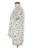Papermoon 100% Polyester Hearts Ivory Short Sleeve Blouse Size M - photo 5