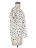 Papermoon 100% Polyester Hearts Ivory Short Sleeve Blouse Size M - photo 4