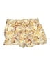 Primark 100% Viscose Print Yellow Shorts Size 10 - photo 1