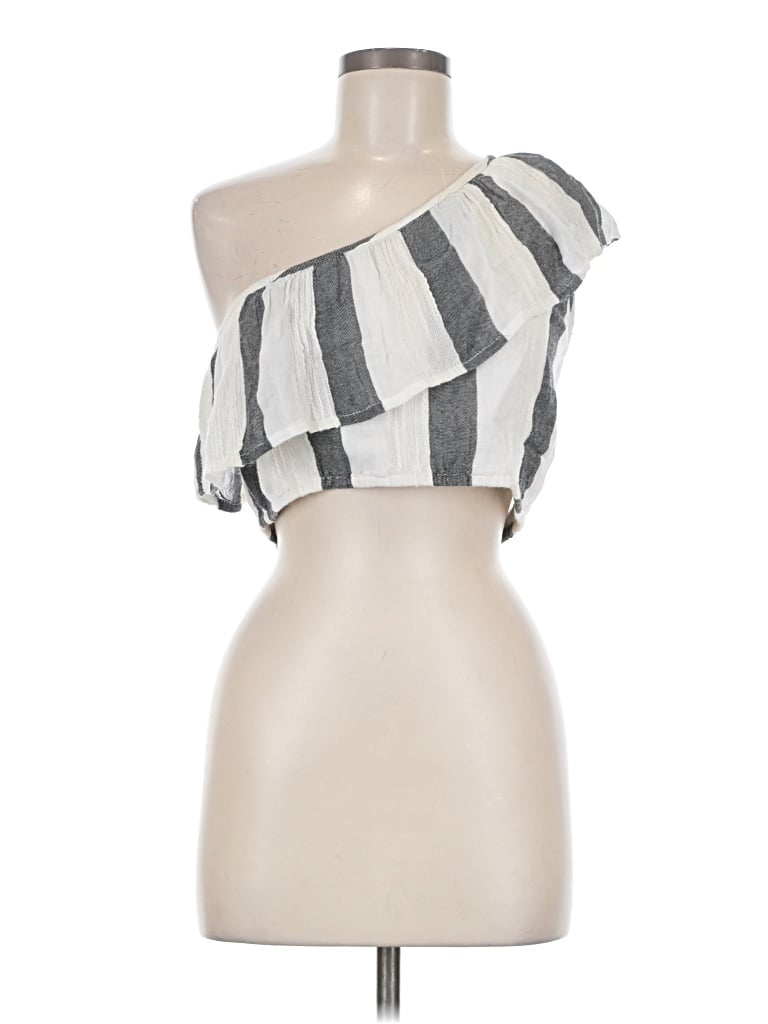 Pre-owned L*space Sleeveless Blouse In Silver
