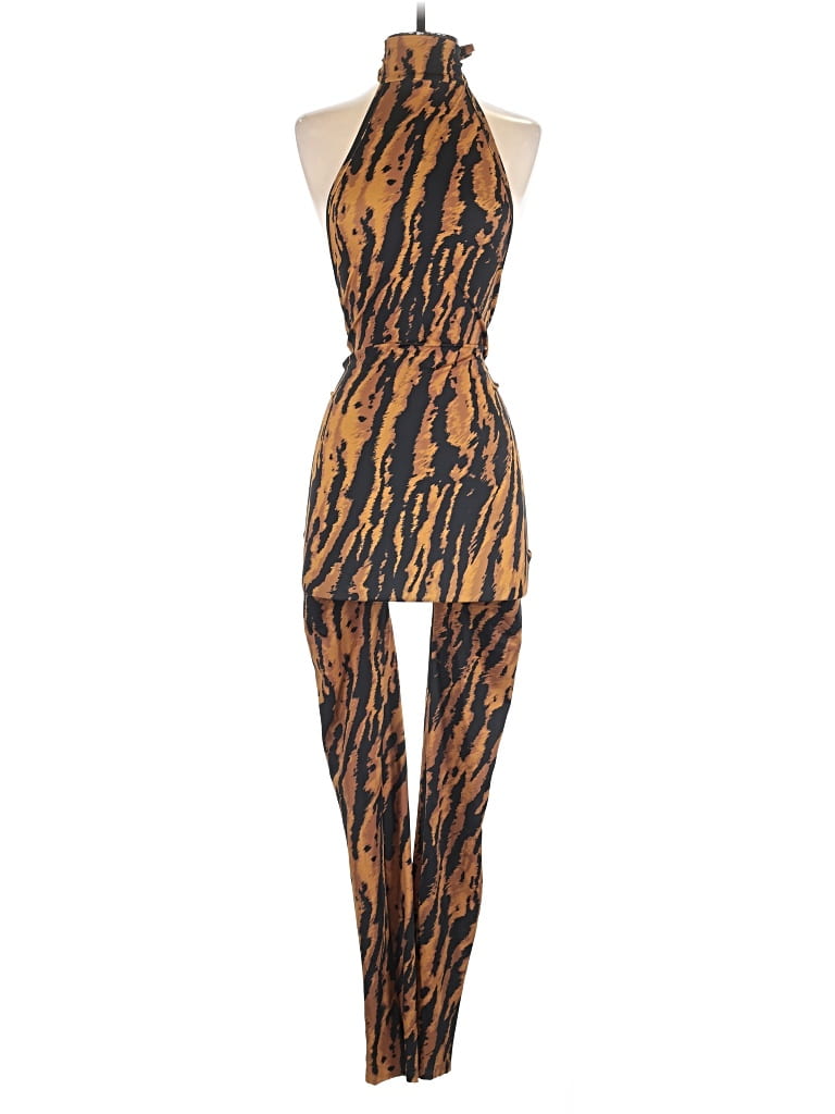 Pre-owned Assorted Brands Jumpsuit In Gold