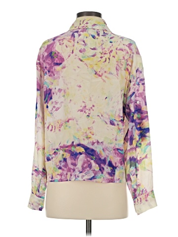 Parker Long Sleeve Silk Top (view 2)