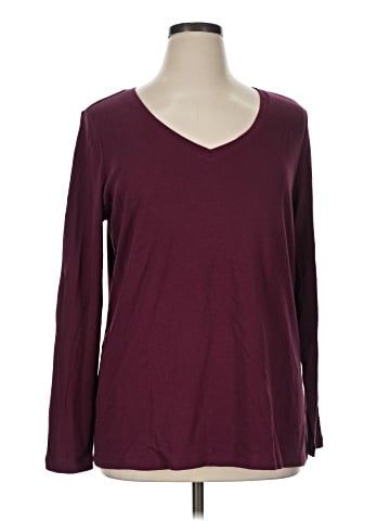 St. John's Bay Long Sleeve T-Shirt (view 1)